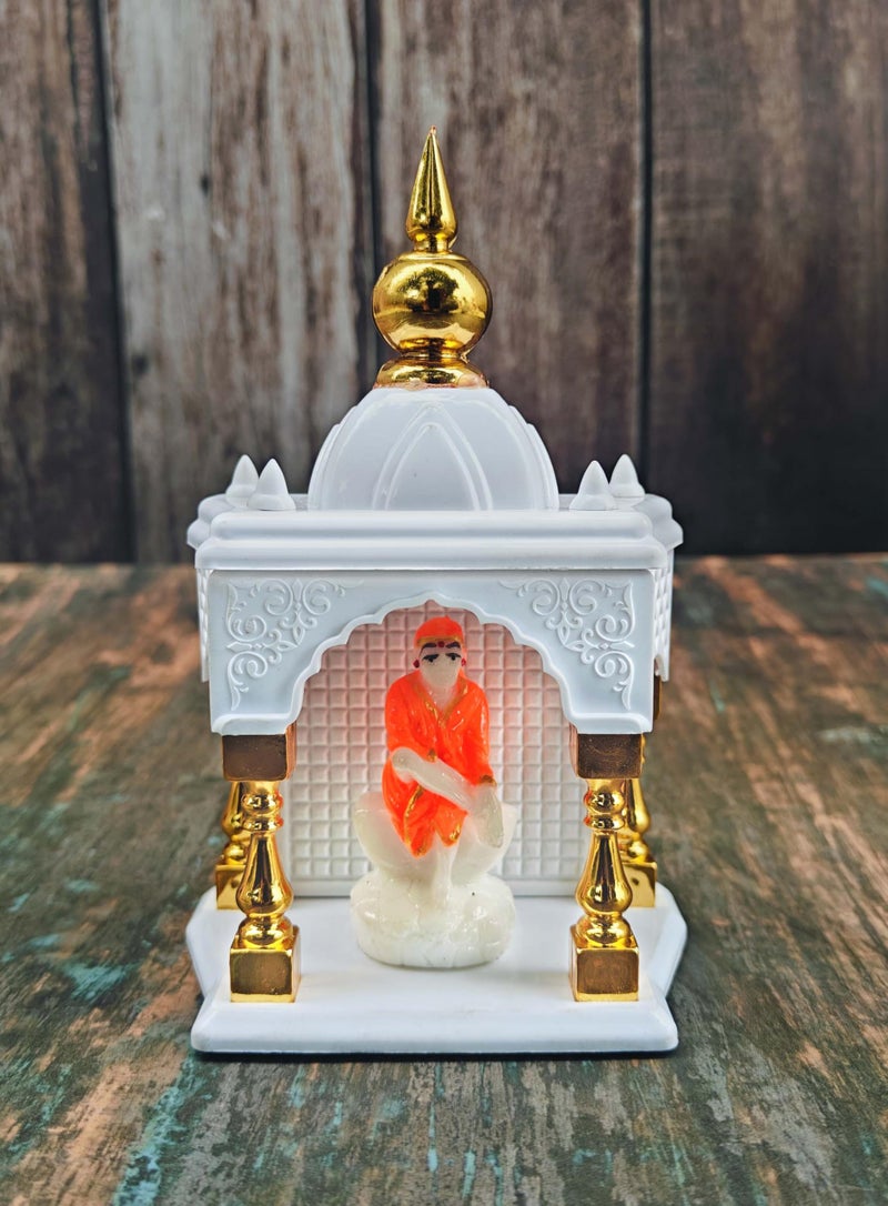 SHINDE EXPORTS Temple for car Dashboard Stand 6 inches (Plastic Empty Temple) - Image 1