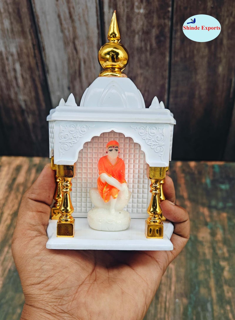 SHINDE EXPORTS Temple for car Dashboard Stand 6 inches (Plastic Empty Temple) - Image 3