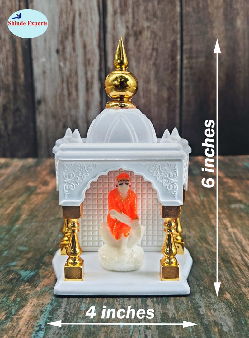 SHINDE EXPORTS Temple for car Dashboard Stand 6 inches (Plastic Empty Temple) - Image 2