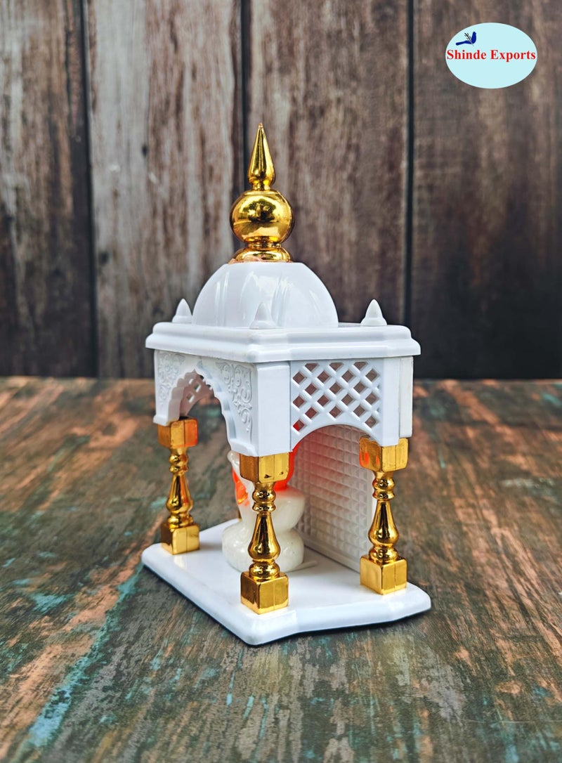 SHINDE EXPORTS Temple for car Dashboard Stand 6 inches (Plastic Empty Temple) - Image 4