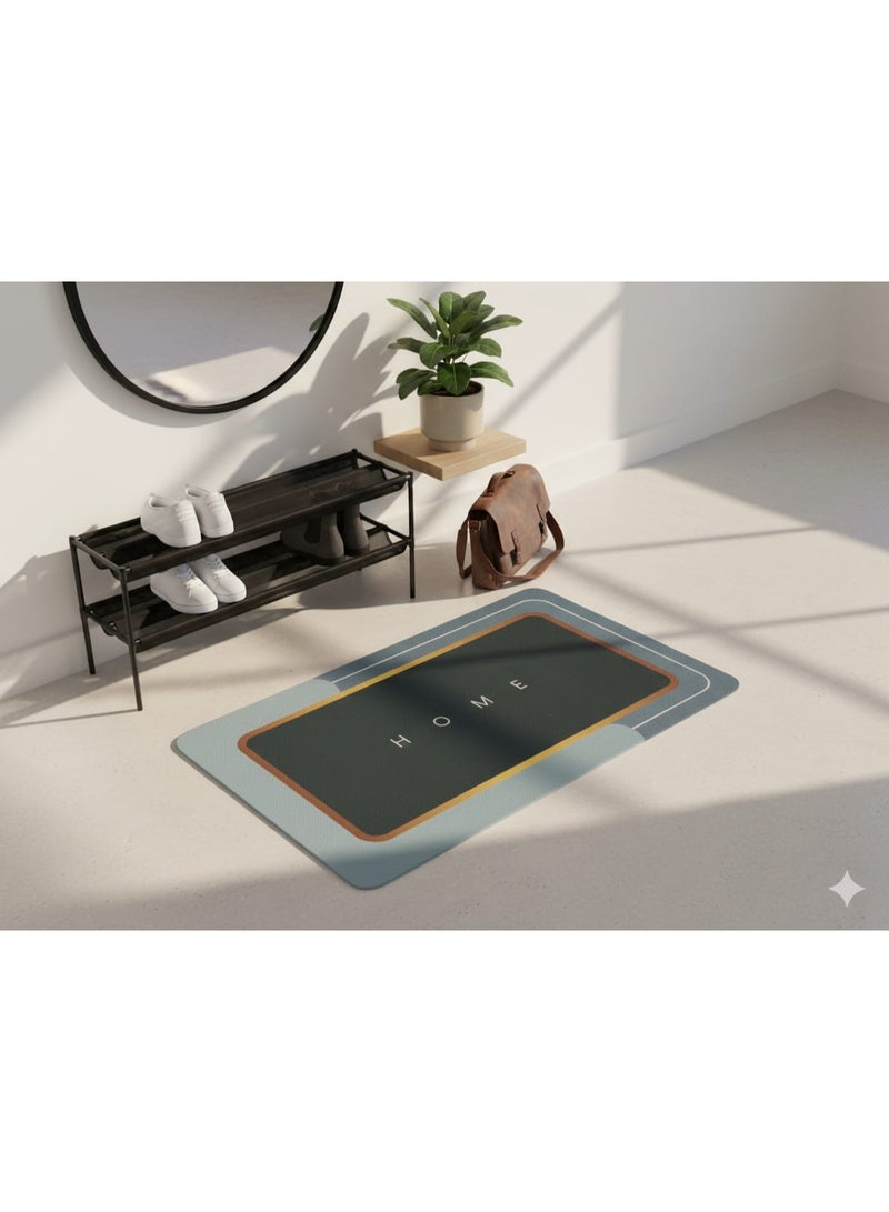 Doormat, bathroom and home mat, quick-drying foam, waterproof doormat for home, kitchen and bathroom
