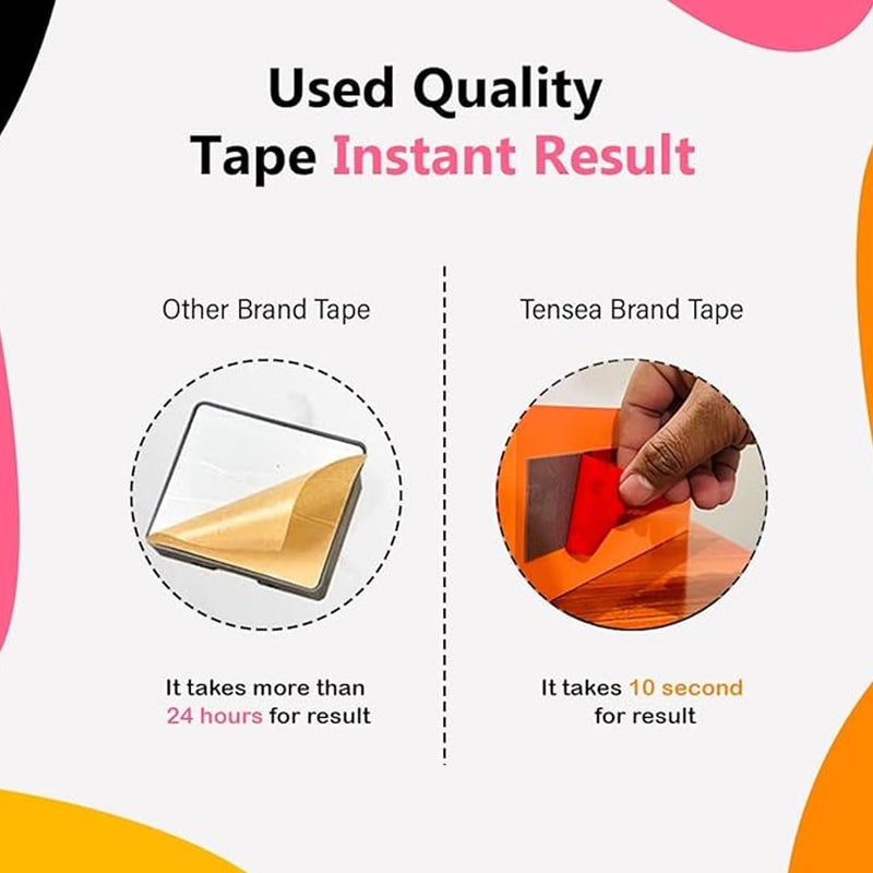 WALLVIEW TECH Wall Mount Mobile Holder | Plastic Storage Case for Ac/Tv Remotes | Multi-Purpose Wall Phone Stand for Charging | Remote Wall Organiser | Smart Stand Wall Gadget (Orange) - Image 4