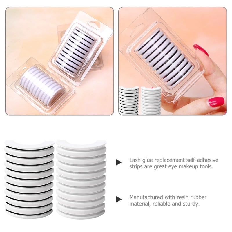 FOMIYES 2 Boxes Self Adhesive Eyelash Strips 20pcs Waterproof Sweat-resistant Lash Replacement Tape for Natural Look Eyelash Extensions - Image 3