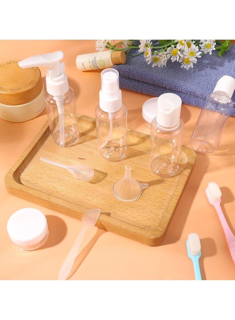 12 Pcs Travel Bottles Leak Proof Refillable Air Travel Containers Bottle with Spray Bottles Pots Silicone Travel Bottles for Cosmetic Shampoo Cream Conditioner BPA Free Travel Essentials - Image 5