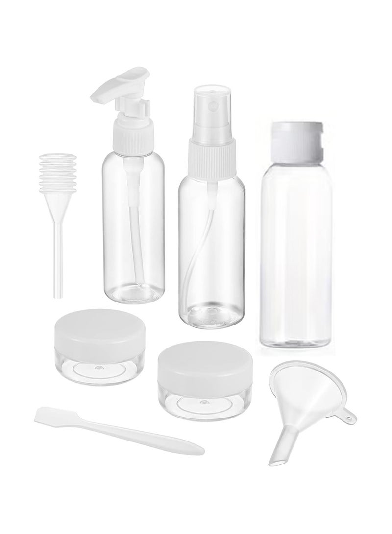 12 Pcs Travel Bottles Leak Proof Refillable Air Travel Containers Bottle with Spray Bottles Pots Silicone Travel Bottles for Cosmetic Shampoo Cream Conditioner BPA Free Travel Essentials - Image 4