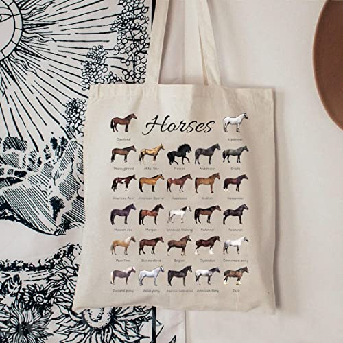 TOBGBE Horse Travel Bag - Inspirational Floral Equestrian Gift for Women (Many Horses) - Image 3