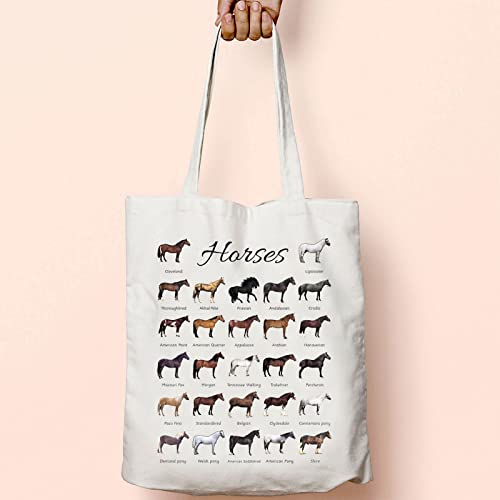 TOBGBE Horse Travel Bag - Inspirational Floral Equestrian Gift for Women (Many Horses) - Image 5