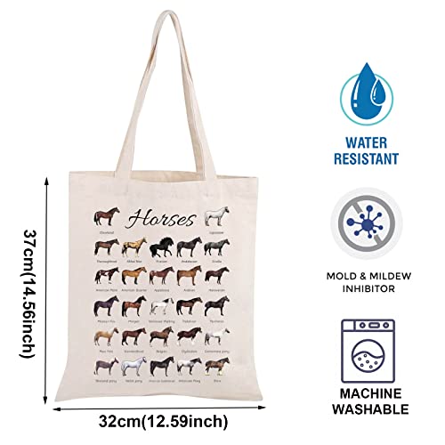 TOBGBE Horse Travel Bag - Inspirational Floral Equestrian Gift for Women (Many Horses) - Image 2