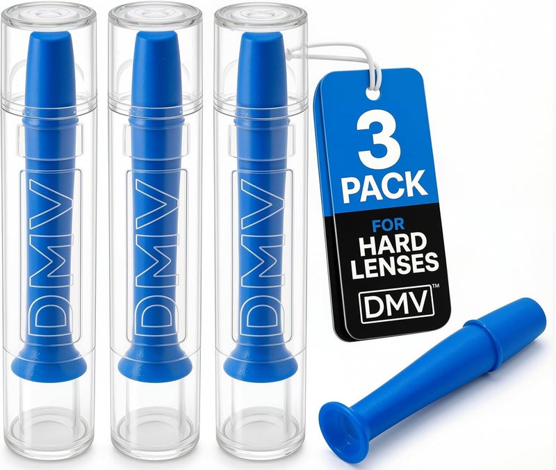 DMV Light precision processed material Ultra Hard Contact Lens Remover (Cobalt Blue (Limited Edition), 3 Count (Pack of 1)) Globally spread simple design - Image 1