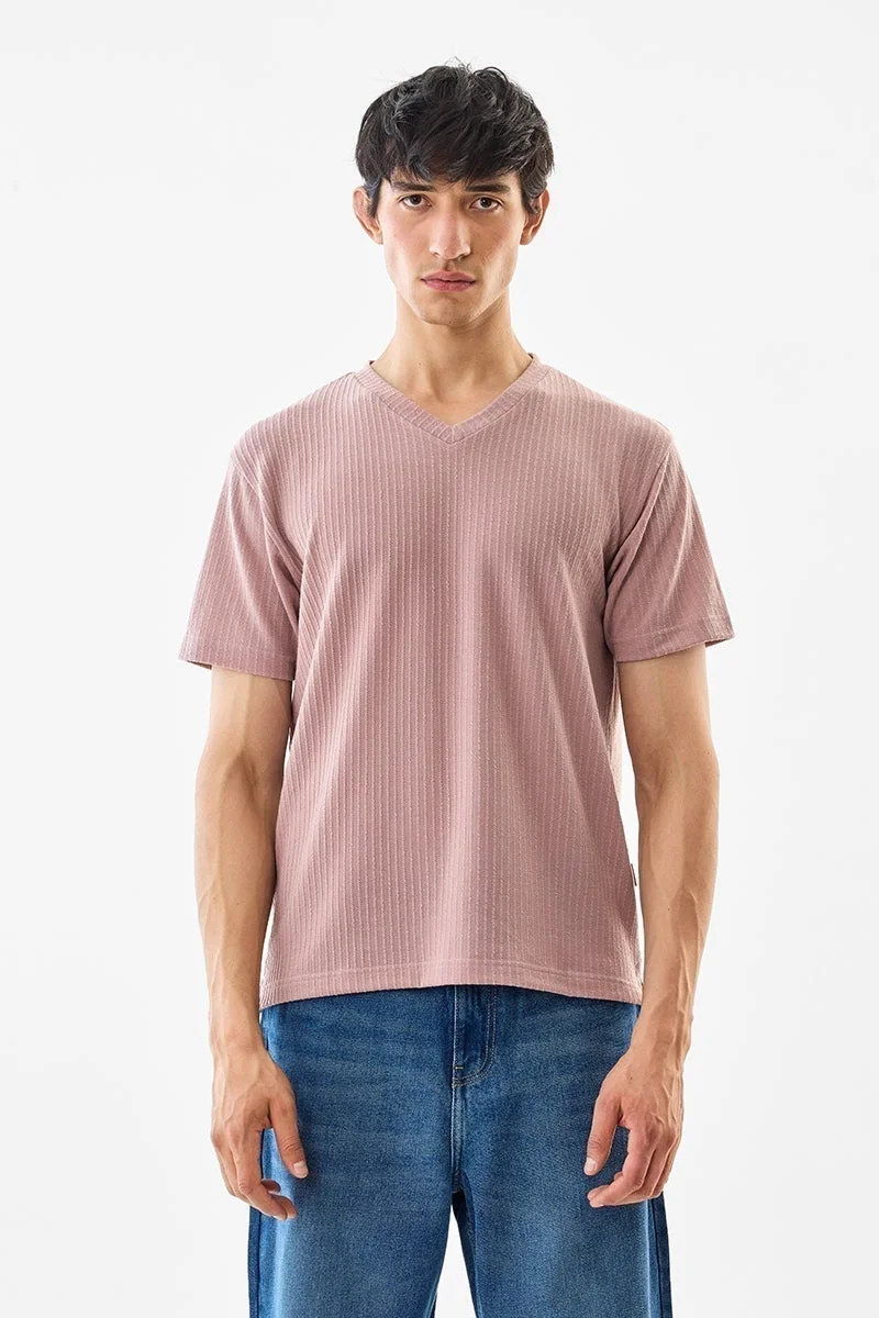 SNITCH V Neck Stretch Regular Fit T-Shirt
