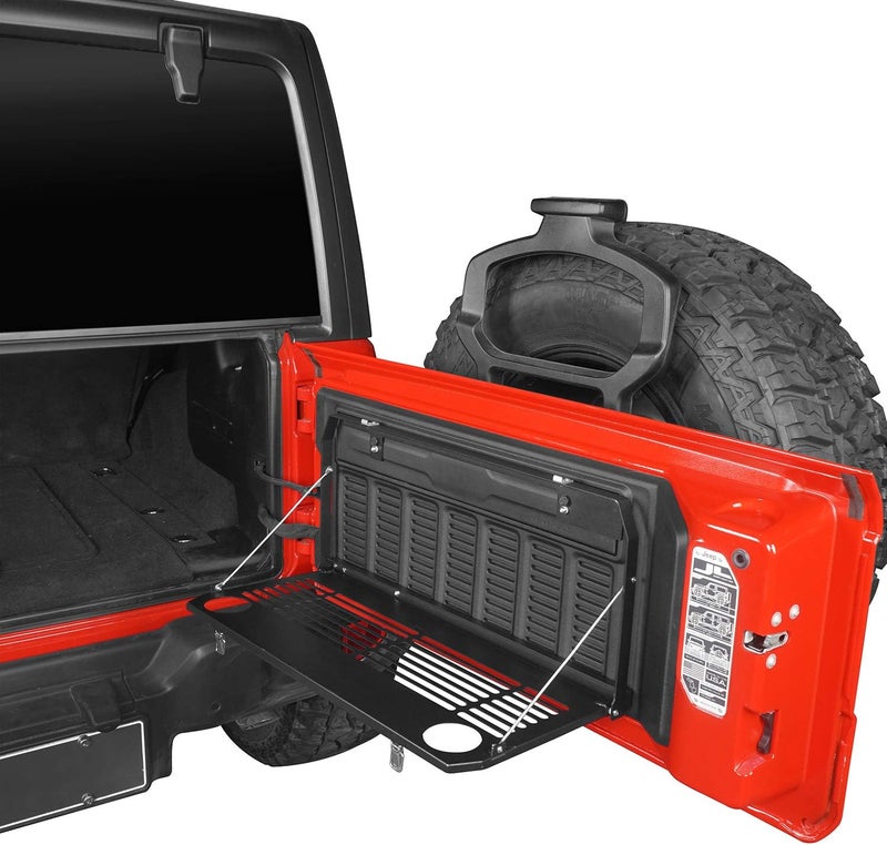 Hooke Road Tailgate Table Foldable Cargo Shelf for Jeep JL Wrangler 2018 2019 2020 2021 2022 2023 2024 2025 - Image 3