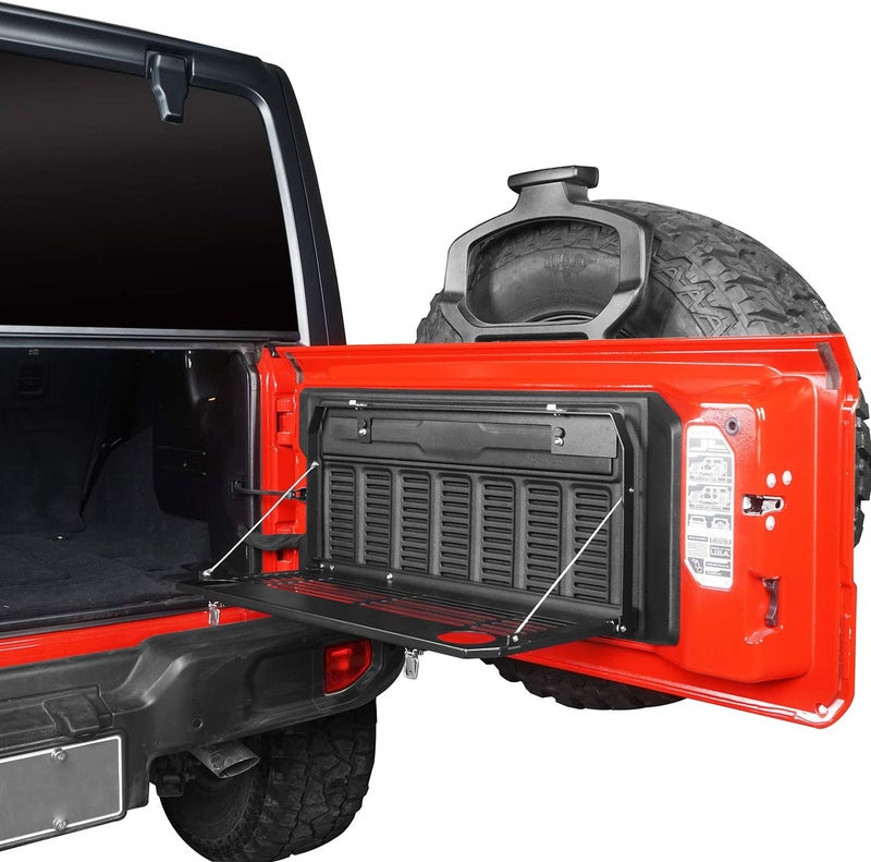 Hooke Road Tailgate Table Foldable Cargo Shelf for Jeep JL Wrangler 2018 2019 2020 2021 2022 2023 2024 2025 - Image 4
