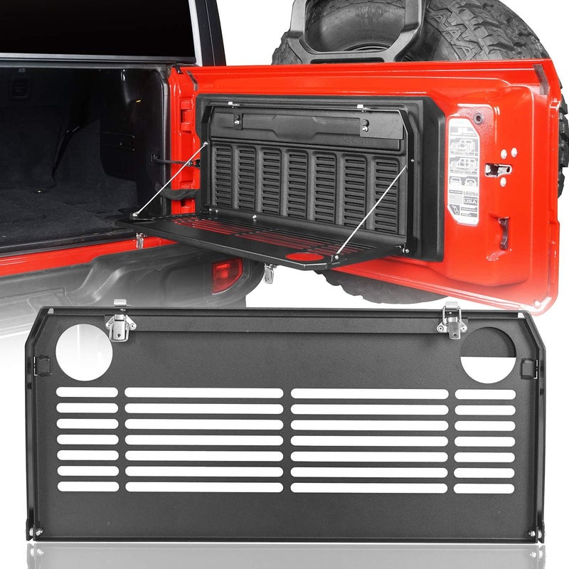 Hooke Road Tailgate Table Foldable Cargo Shelf for Jeep JL Wrangler 2018 2019 2020 2021 2022 2023 2024 2025 - Image 1