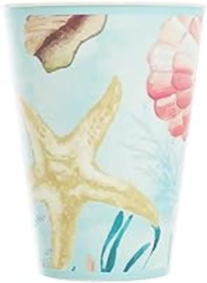 Zinnia - Zinnia Sea Shell Plastic Cup, 400 ml Capacity - Image 1