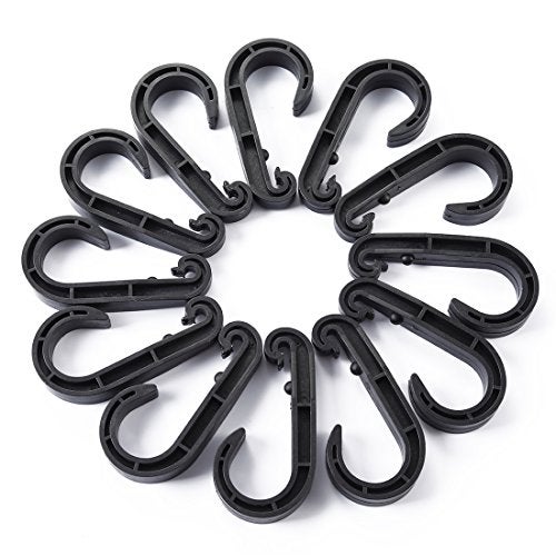 CZC AUTO 22"x38" Black Latex Bungee Cargo Net Strech to 44"x76", Luggage Netting with 2"X2" Small Mesh and 12 Adjustable Plastic Hooks, for Rooftop Cargo Carrier Roof Rail Rack Hitch Basket SUV - Image 5