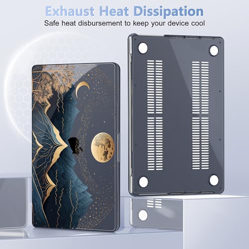 May Chen Case for M4 MacBook Pro 16 inch A3403 Max A3186, M3 A2991 M2 A2780 M1 A2485 Pro Max 2024 2023 2022 2021 Release, Plastic Hard Shell Case with Screen Pretector&Keyboard Cover, Starry Mountain - Image 5