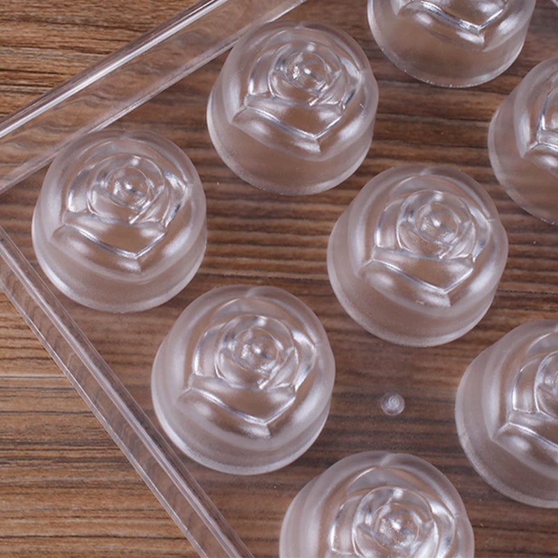 ZEAYEA 4 Pack 87 Grids Polycarbonate Chocolate Mold, Candy Making Mold, DIY Mold Cookie Tray for Mousse Jelly Candy Chocolate, Cup, Heart, Rose, Crown Shape - Image 5