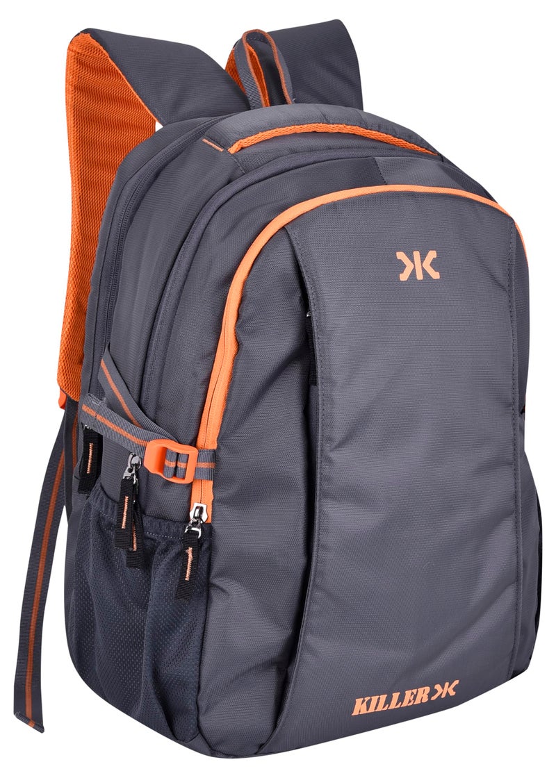 KILLER Polyester Backpack - Checkers 29 Ltr Office Laptop Backpack (GREY) - Image 2