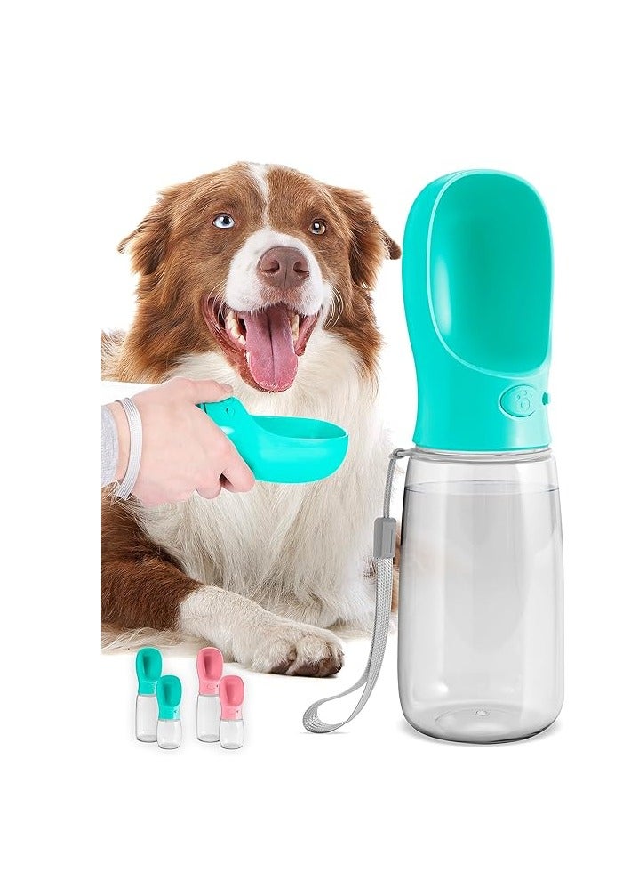 زجاجة ماء للكلاب MalsiPree – موزع ماء محمول مضاد للتسريب مع معزز شرب للحيوانات الأليفة للمشي في الهواء الطلق، التخييم والسفر (12 أونصة)
