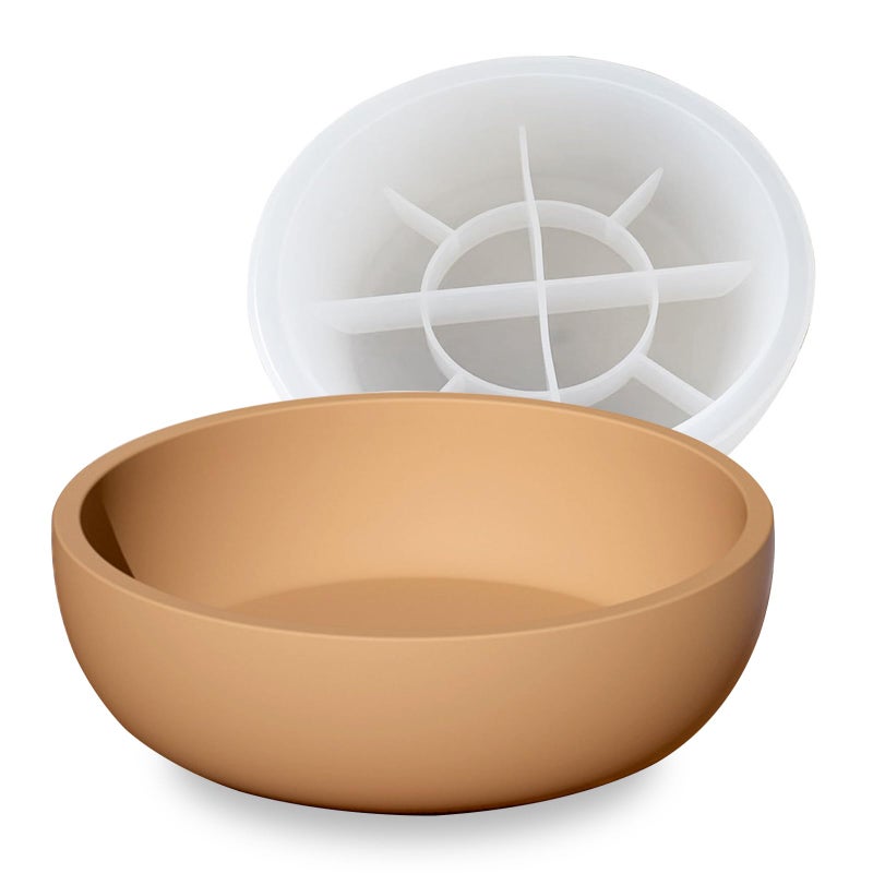 Big Round Bowl Resin Mold 82in Large Silicone Container Epoxy Resin Concrete Candle Holder Trinket Box Succulent Plant Pot Bathroom Vanity Tray Storage Craft Making Decoration