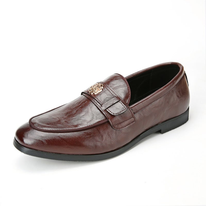 Large Size Men'S Slip-On Shoes 2025 New British Men'S British Style Casual Loafers - Image 1