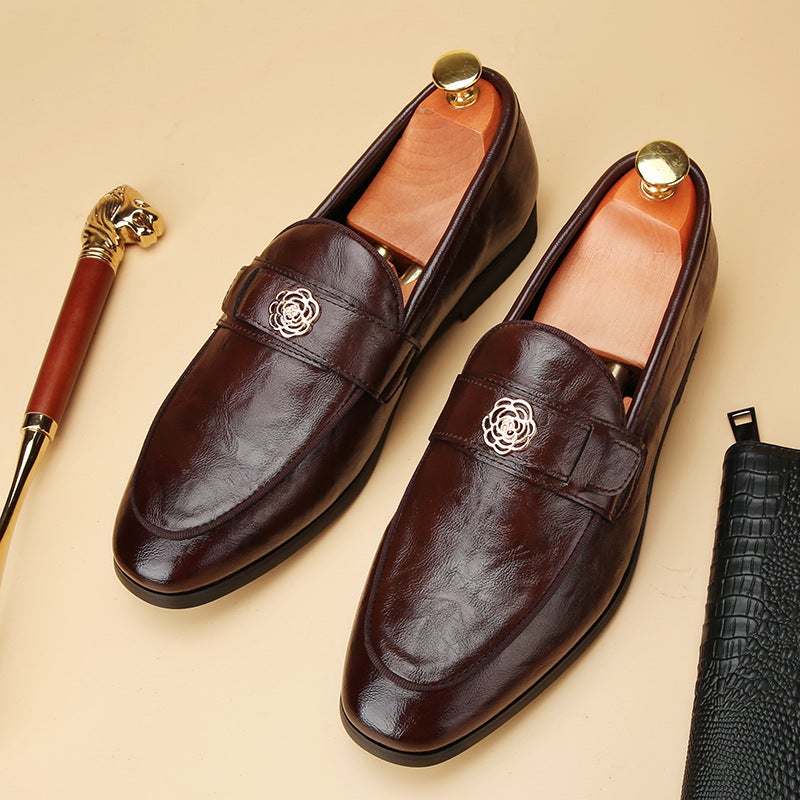 Large Size Men'S Slip-On Shoes 2025 New British Men'S British Style Casual Loafers - Image 2