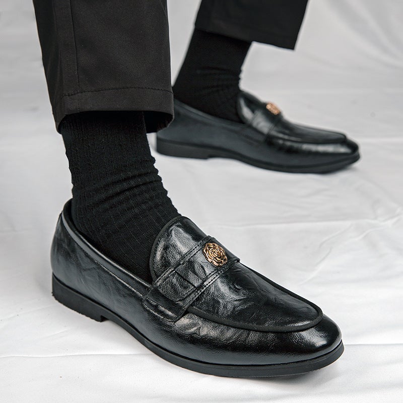 Large Size Men'S Slip-On Shoes 2025 New British Men'S British Style Casual Loafers - Image 5