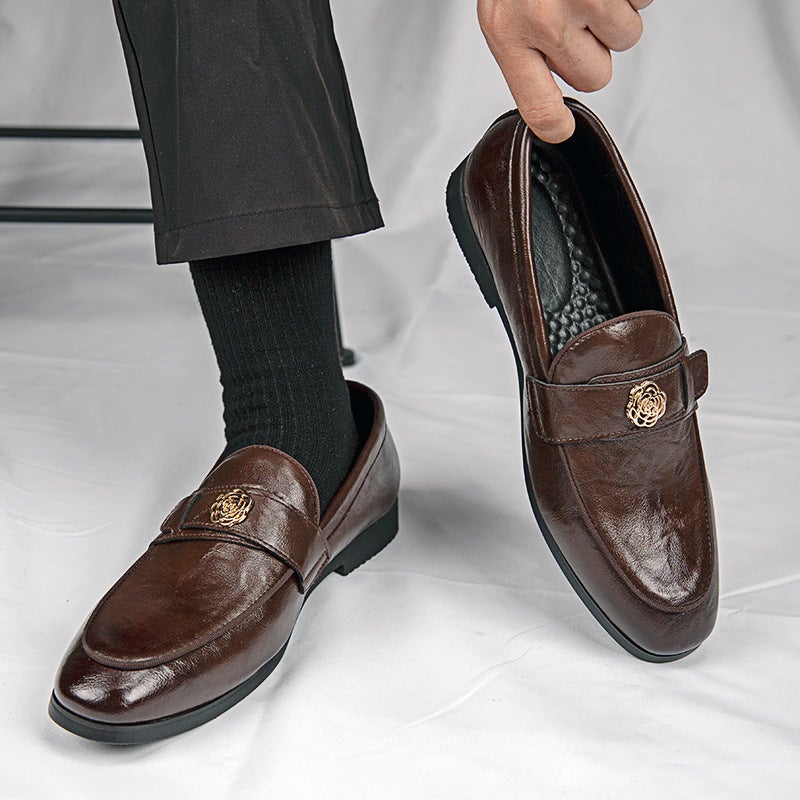 Large Size Men'S Slip-On Shoes 2025 New British Men'S British Style Casual Loafers - Image 4