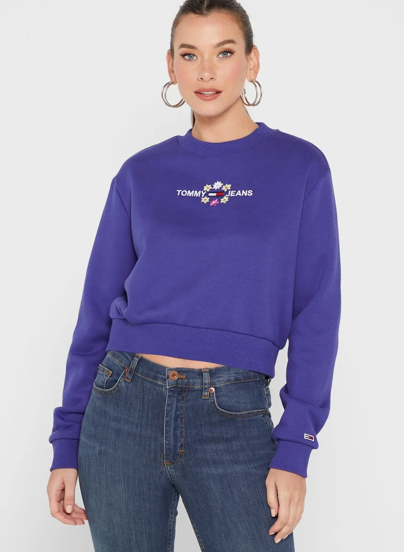 TOMMY JEANS Round Neck Logo Sweatshirt