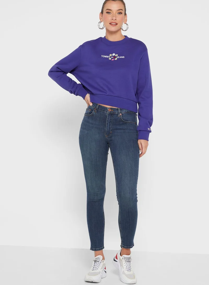 TOMMY JEANS Round Neck Logo Sweatshirt