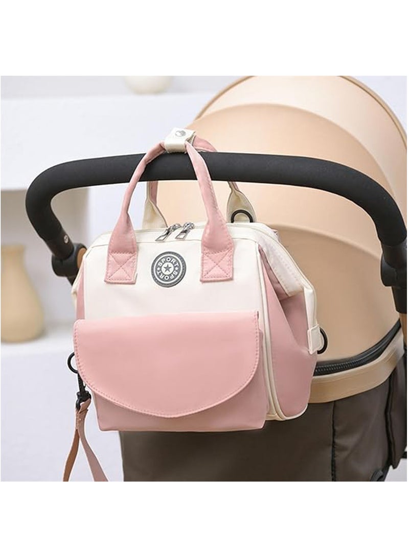Arabest Baby Girl Boy Small Diaper Bag - Waterproof Crossbody Diaper Bag Tote With Insulated Pockets, Mini Smart Diaper Bag Organizing Pouches for Outdoor, Ideal Gift for Baby Showers (Black)  - Image 3