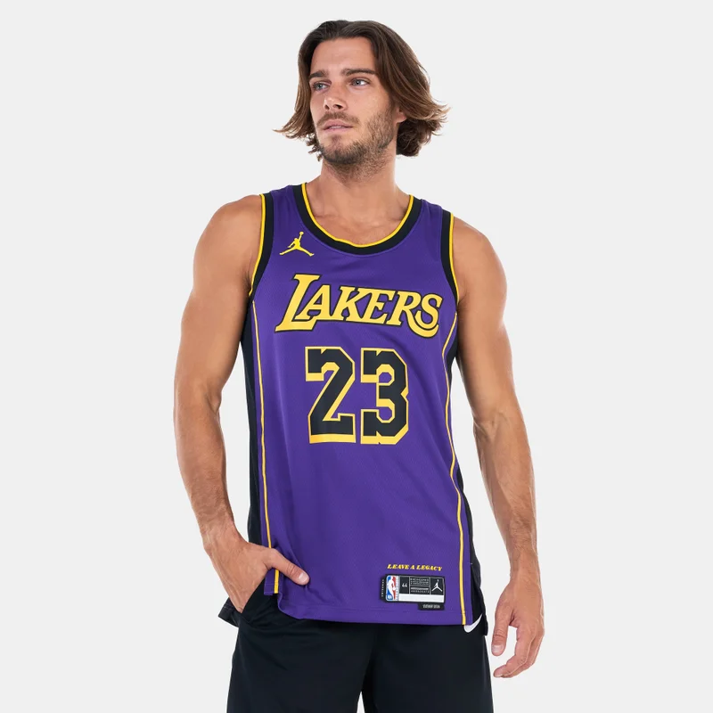 Jordan Purple Men's NBA Los Angeles Lakers Statement Edition Swingman Basketball Jersey for Men | Best Price UAE