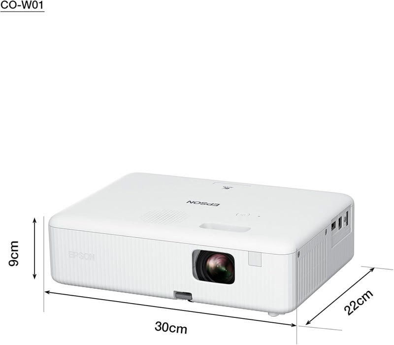 إبسون إيبسون CO-W01 جهاز عرض WXGA، تقنية 3LCD، سطوع 3000 لومن، حجم شاشة 378 بوصة، أبيض، مدمج - Image 4
