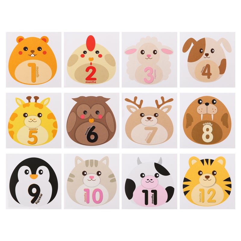 Baby Milestones Stickers for Monthly Photo Props and Growth Tracking - Image 1