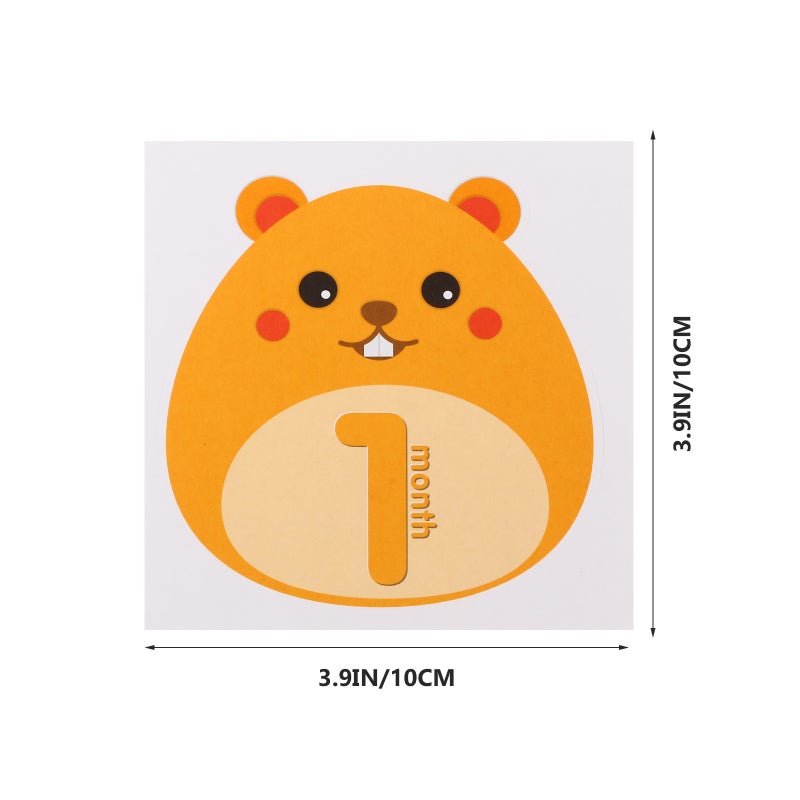 Baby Milestones Stickers for Monthly Photo Props and Growth Tracking - Image 2