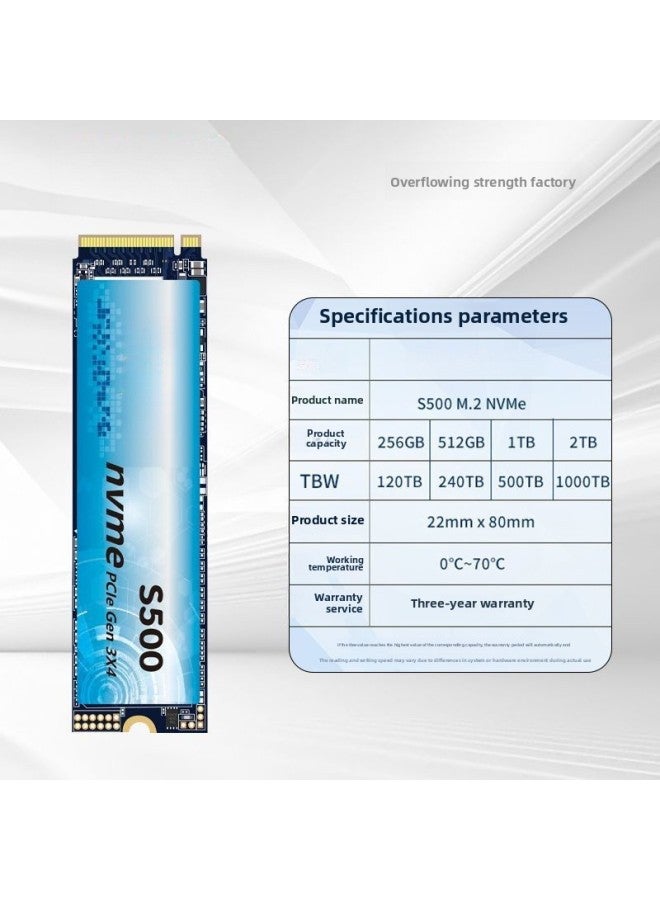 M.2 NVMe Protocol Desktop M2 Pcie3.0 Notebook Ssd Solid State Drive 1t 512g-Capacity:S500-1TB - Image 4