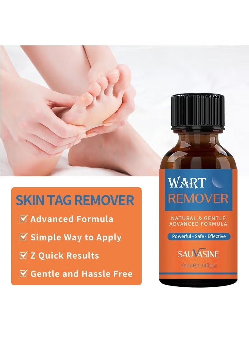 SAUVASINE Wart elimination liquid effectively removes flat warts, plantar warts, acute warts, filamentous warts, black moles and other warts.  - Image 2