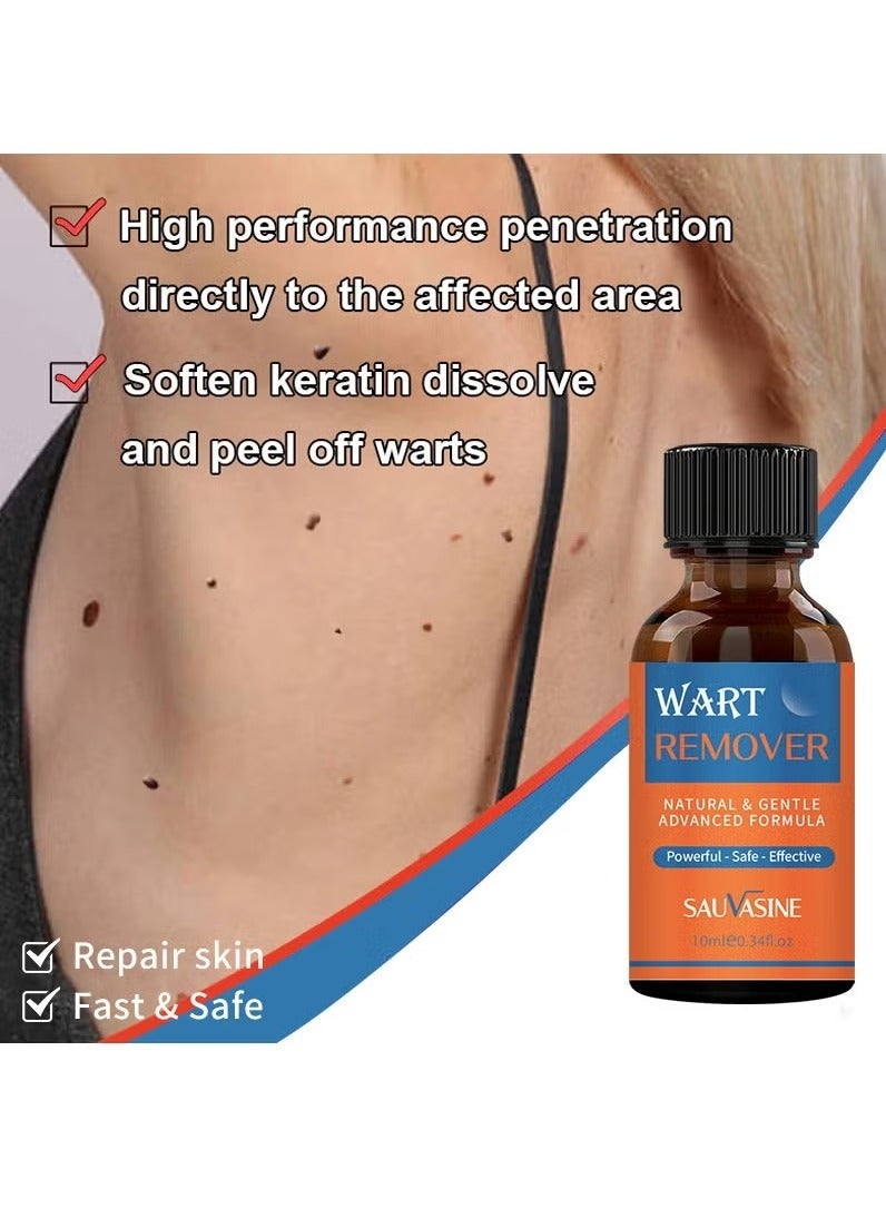 SAUVASINE Wart elimination liquid effectively removes flat warts, plantar warts, acute warts, filamentous warts, black moles and other warts.  - Image 5