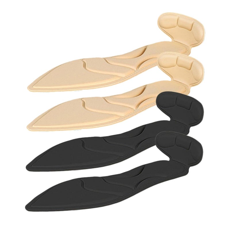 Soft Sponge High Heel Insoles 2 Pairs Breathable Shock Absorbing Cushions For Women - Image 2