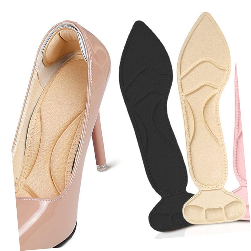 Soft Sponge High Heel Insoles 2 Pairs Breathable Shock Absorbing Cushions For Women - Image 3