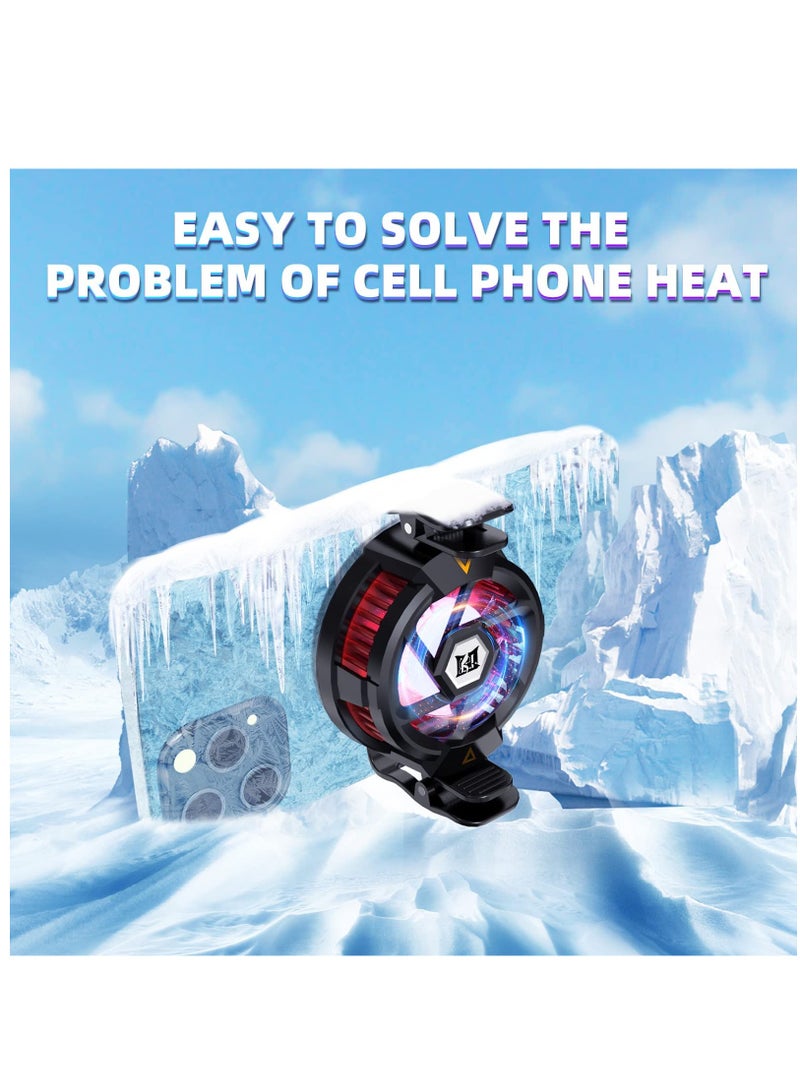 erorex Phone Cooler Semiconductor Cooling Fan Compatible With Portable Noiseless Cooling Game  - Image 2