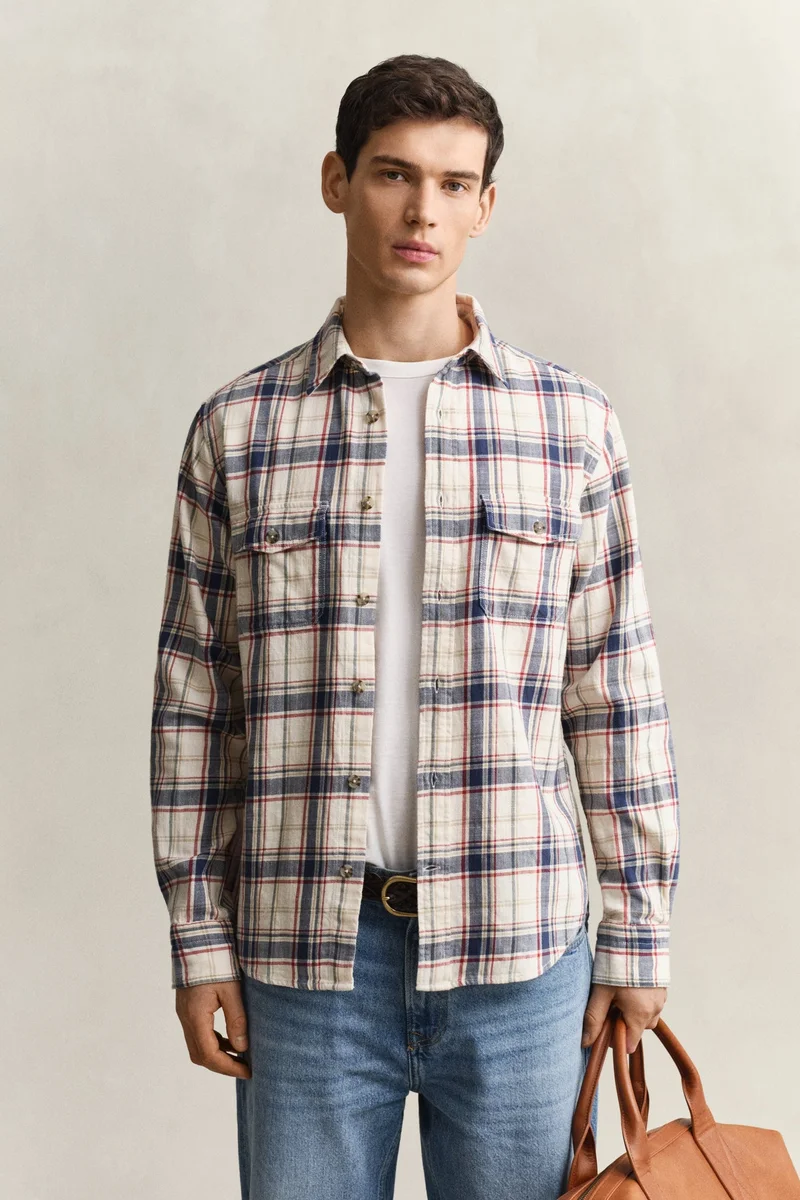 GANT  Regular Twill Patch Pocket Shirt for Men | Best Price UAE