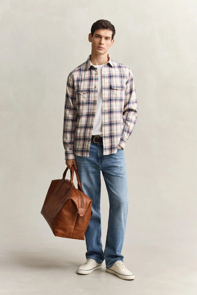 GANT  Regular Twill Patch Pocket Shirt for Men | Best Price UAE