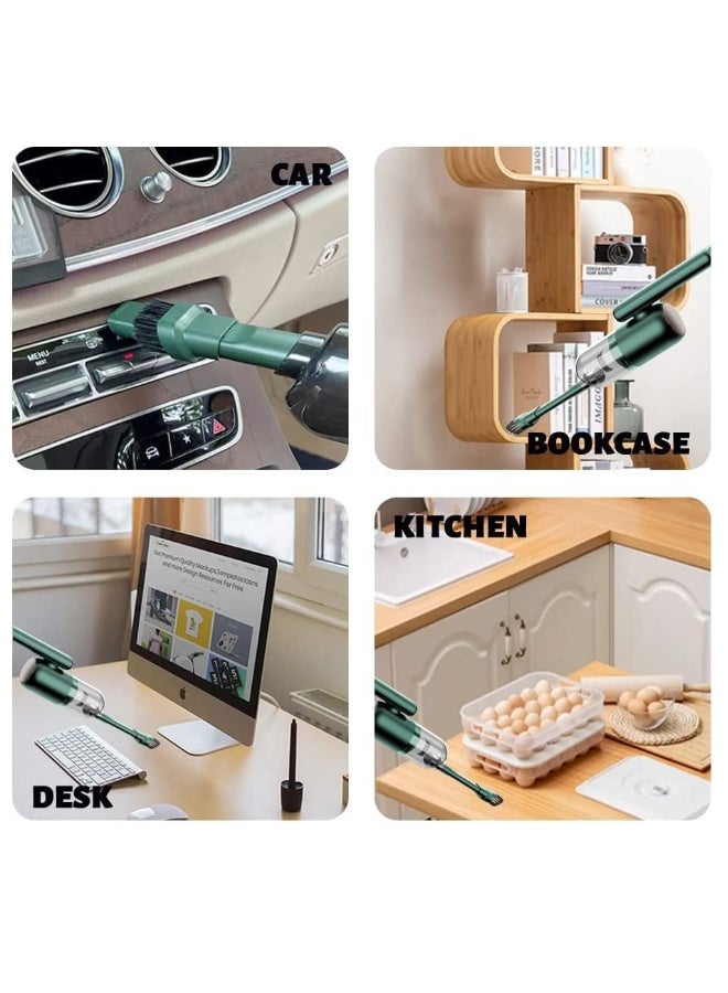 Vacuum Cleaner Cordless Handheld Mini Car Vacuum Rechargeable, Ultra-Lightweight 0.8lb 8000Pa Powerful Suction with Dual Ledlight for Car Home Cleaning - Image 2