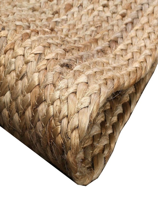 MDS Pack of 1 Handwoven Rectangle Jute Braided Table Runner 13 x 36 Inch, 100% Natural Reversible Farmhouse Rustic Vintage Dining Table Runner for Home Decor, Kitchen, Indoor & Covered Door Entrances - Image 3