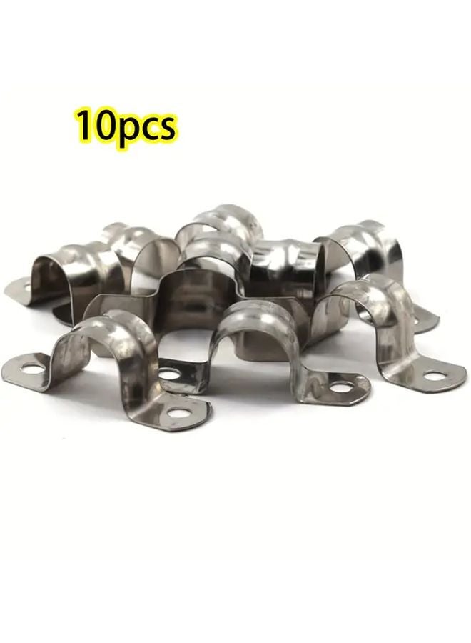 10pcs Two Hole Pipe Straps Heavy Duty Adjustable Tension Clips Plumbing HVAC Clamps - Image 2