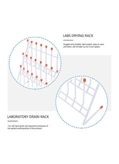 King Mariot Drip Rack Beaker Drying Rack | Metal Material | Wall-Mounted | Ideal for Lab Glassware and Test Tubes | White Fixture | Practical for Laboratories and Kitchens  - Image 3