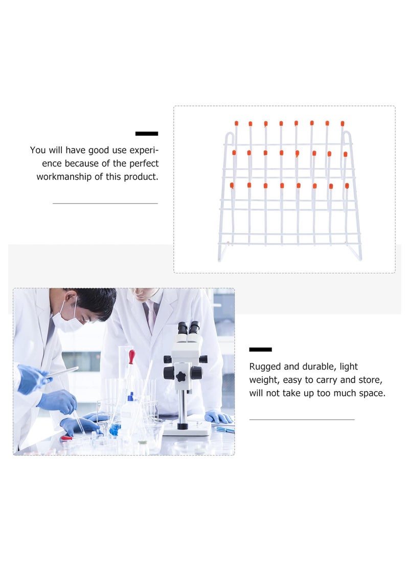 King Mariot - Drip Rack Beaker Drying Rack | Metal Material | Wall-Mounted | Ideal for Lab Glassware and Test Tubes | White Fixture | Practical for Laboratories and Kitchens - Image 1