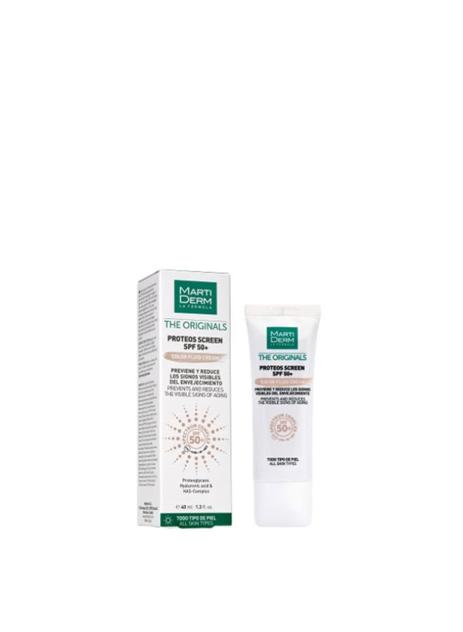 مارتيديرم كريم سائل ملون من مارتيديرم ذا أوريجينالز بروتيوس سكرين بعامل حماية من الشمس 50+، 40 مل - Image 1