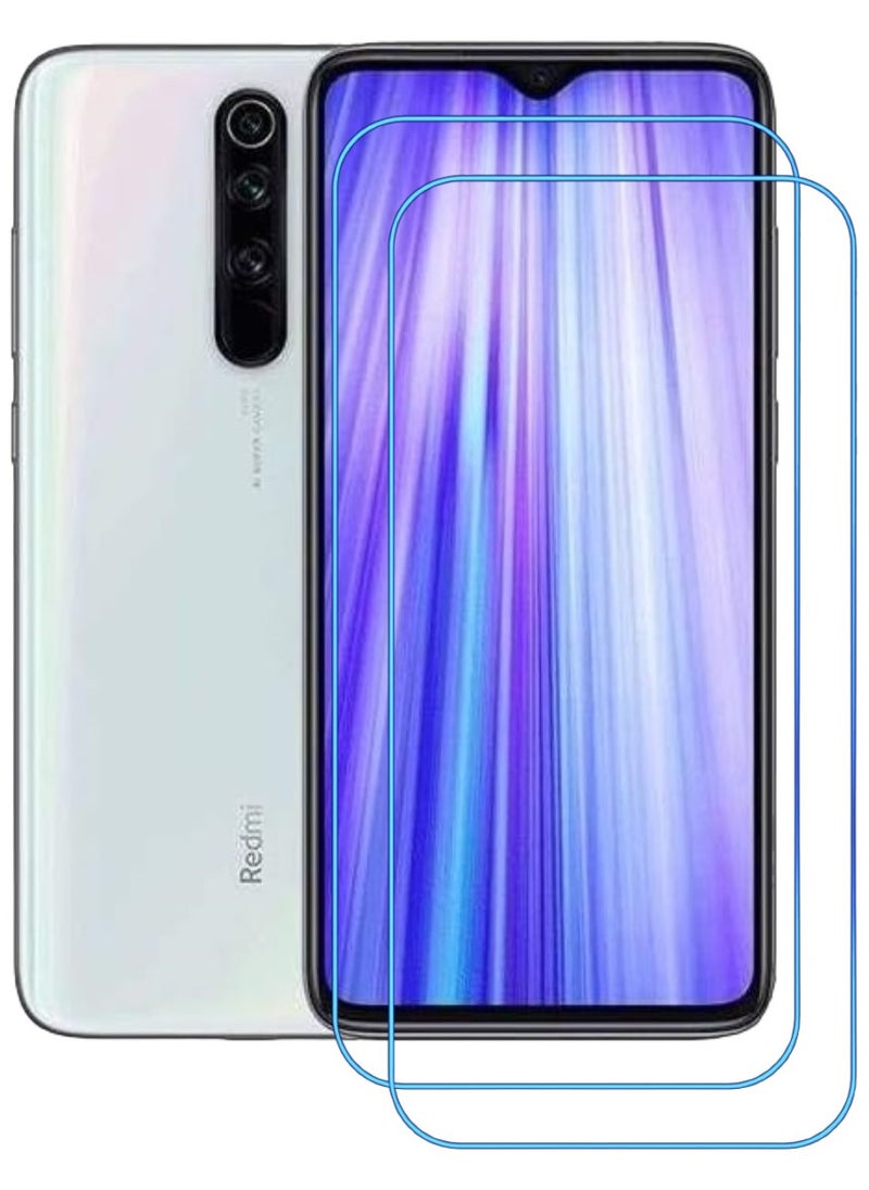 ACLIX 2 Pieces Antistatic ESD Dustproof Premium Quality High Definition Clear Tempered Glass Screen Protector Designed For Xiaomi Redmi Note 8 Pro - Image 1